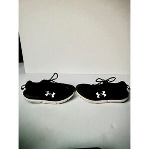 Size 6 Under Armour Charged Black Athletic Sneakers Women